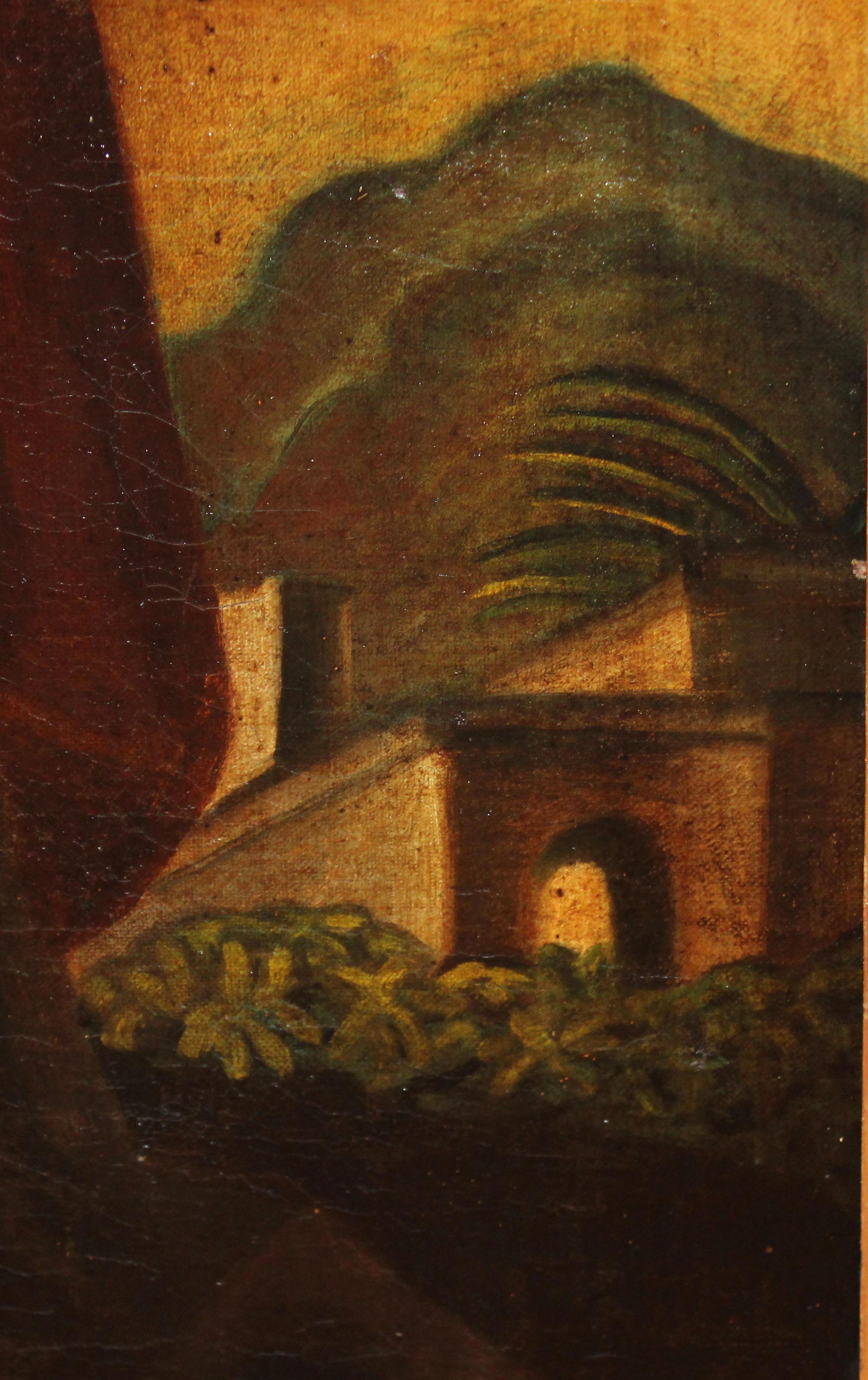 Escuela hispano-colonial (siglo xix) - Óleo sobre tela - La sagrada familia (Braun), Figurative Painting, von Unknown