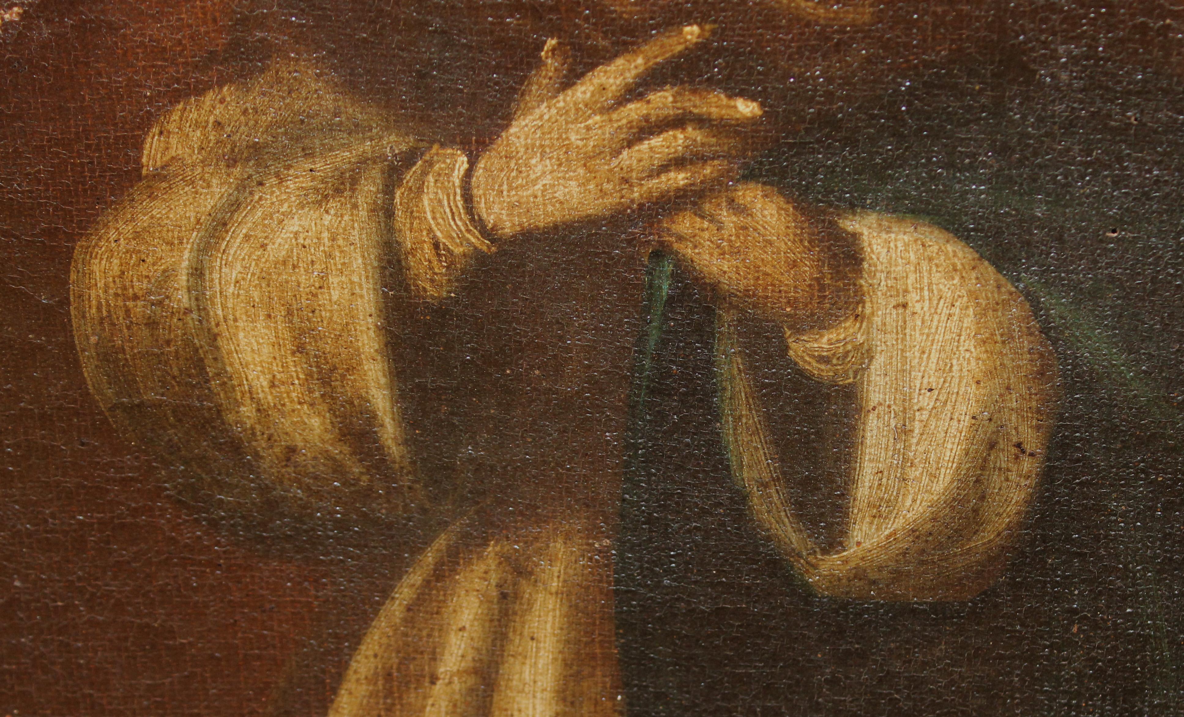 Escuela Hispano-española (XVIII) - Óleo sobre tela - Virgen Inmaculada en venta 1
