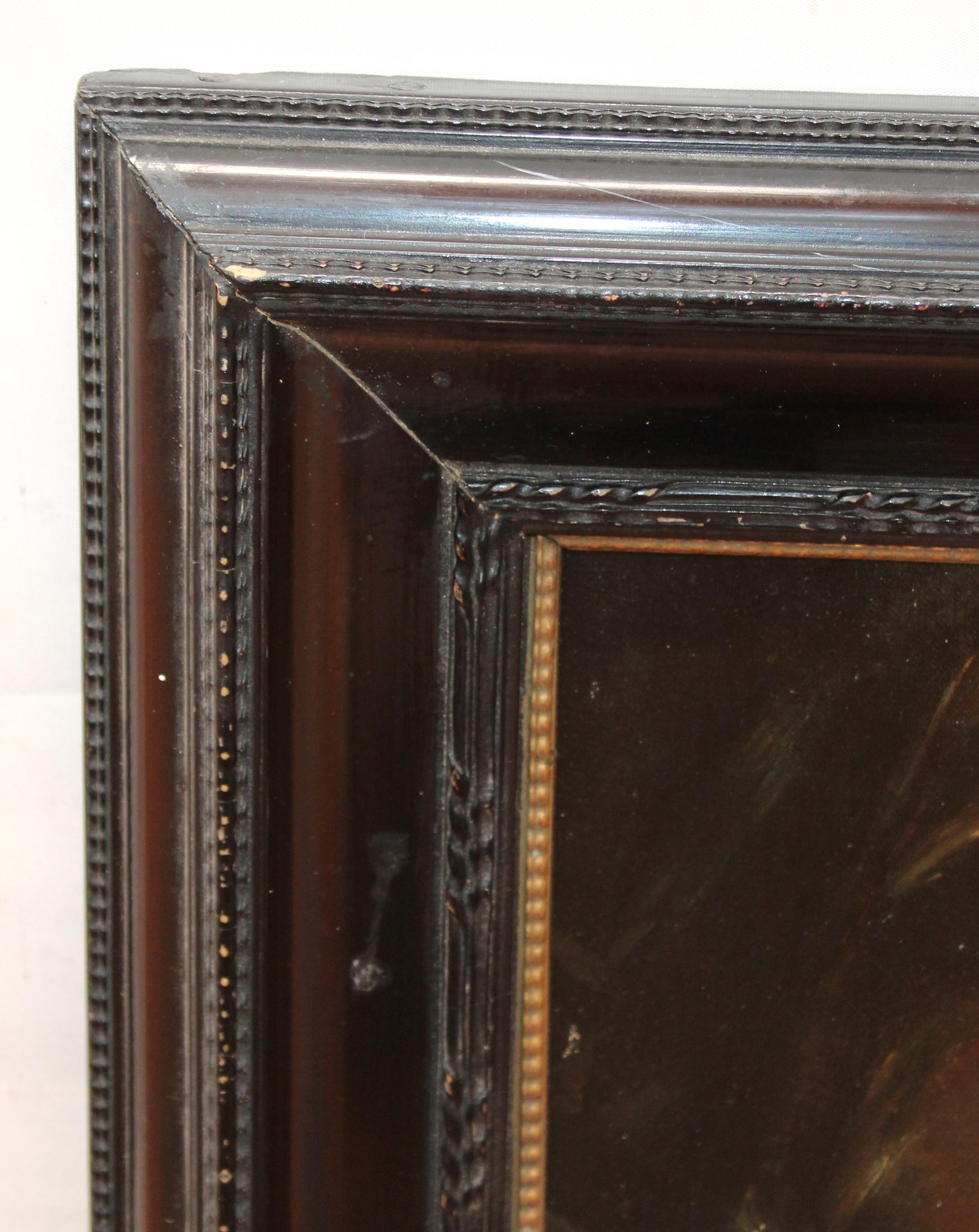La obra no va firmada, es de autor anónimo

El estado de conservación de la obra es aceptable

Se presenta enmarcada la obra (el marco presenta algunas faltas)

Maße des Werks: 31 cm. de altura x 24 cm. de ancho.

Maße der Markierung: 43 cm. de