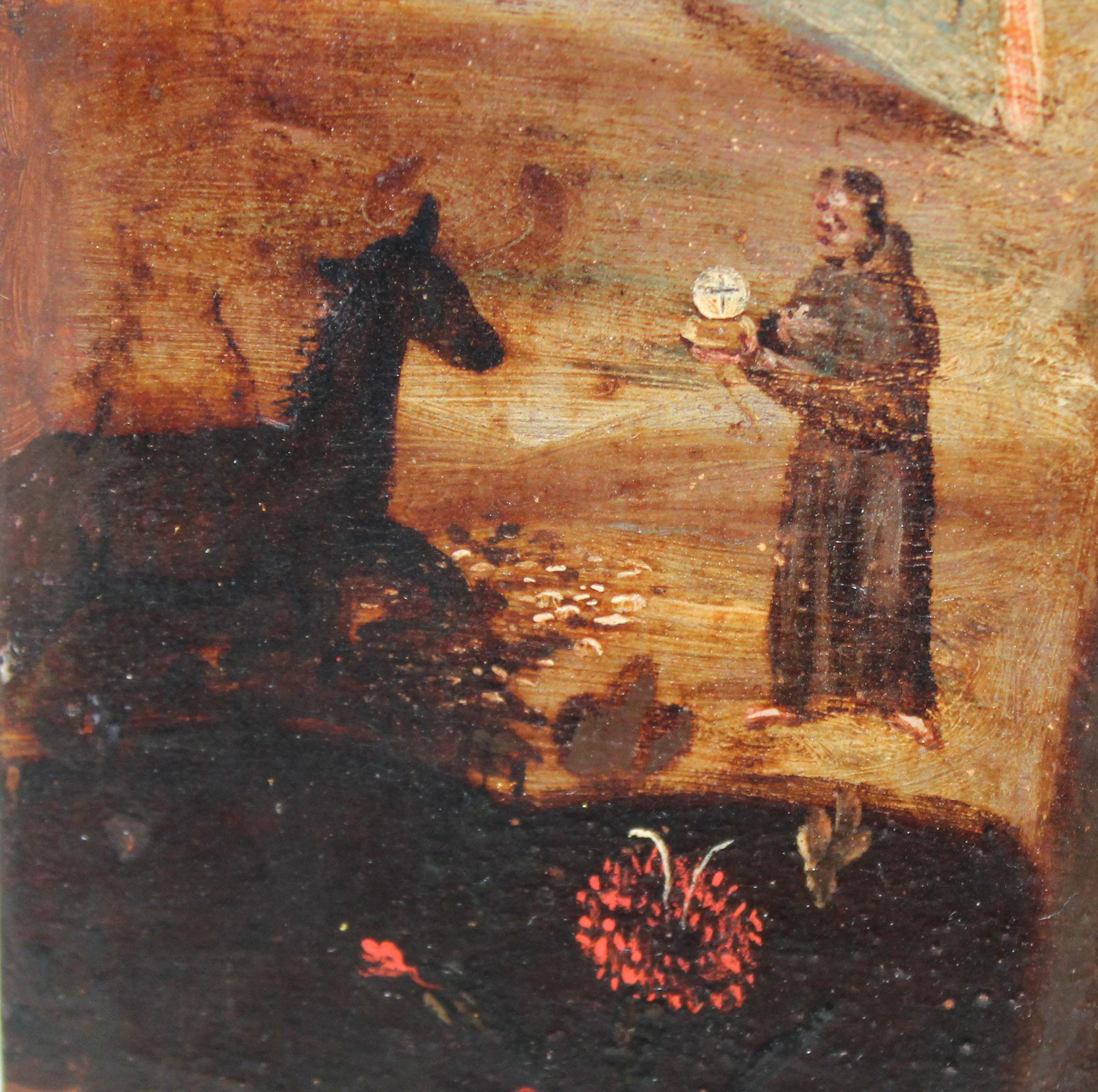 Escuela Mejicana (XVIII) - San Antonio con niño in vendita 2