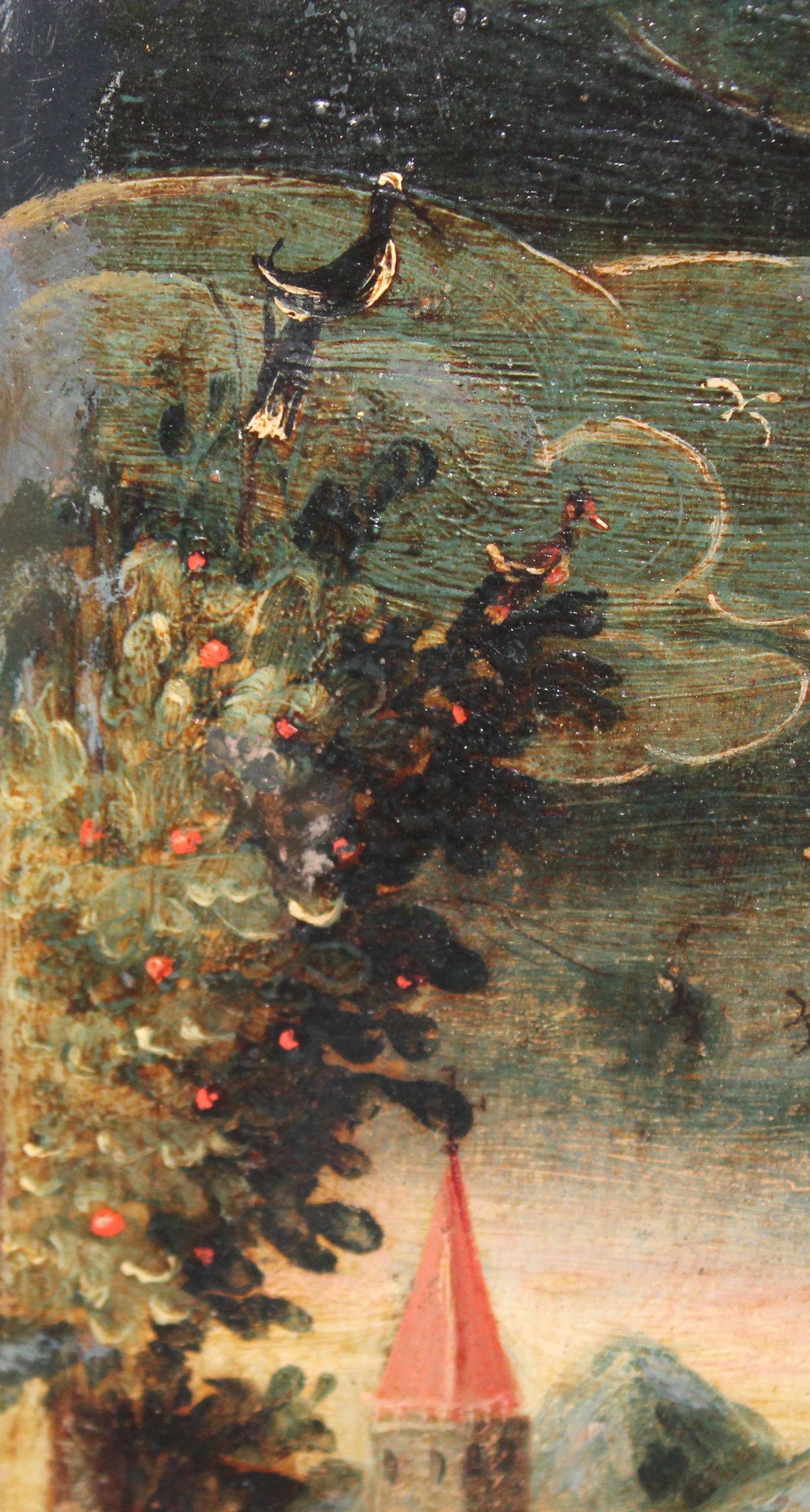 Escuela Mejicana (XVIII) - San Antonio con niño in vendita 4