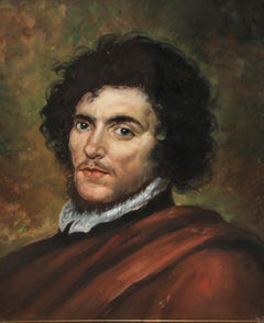 Escuela portuguesa (xix-xx) - Óleo bajo vidrio - Personaje