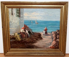 Escuela Valenciana (Siglo XX) - Óleo sobre tabla - Firmado y enmarcado