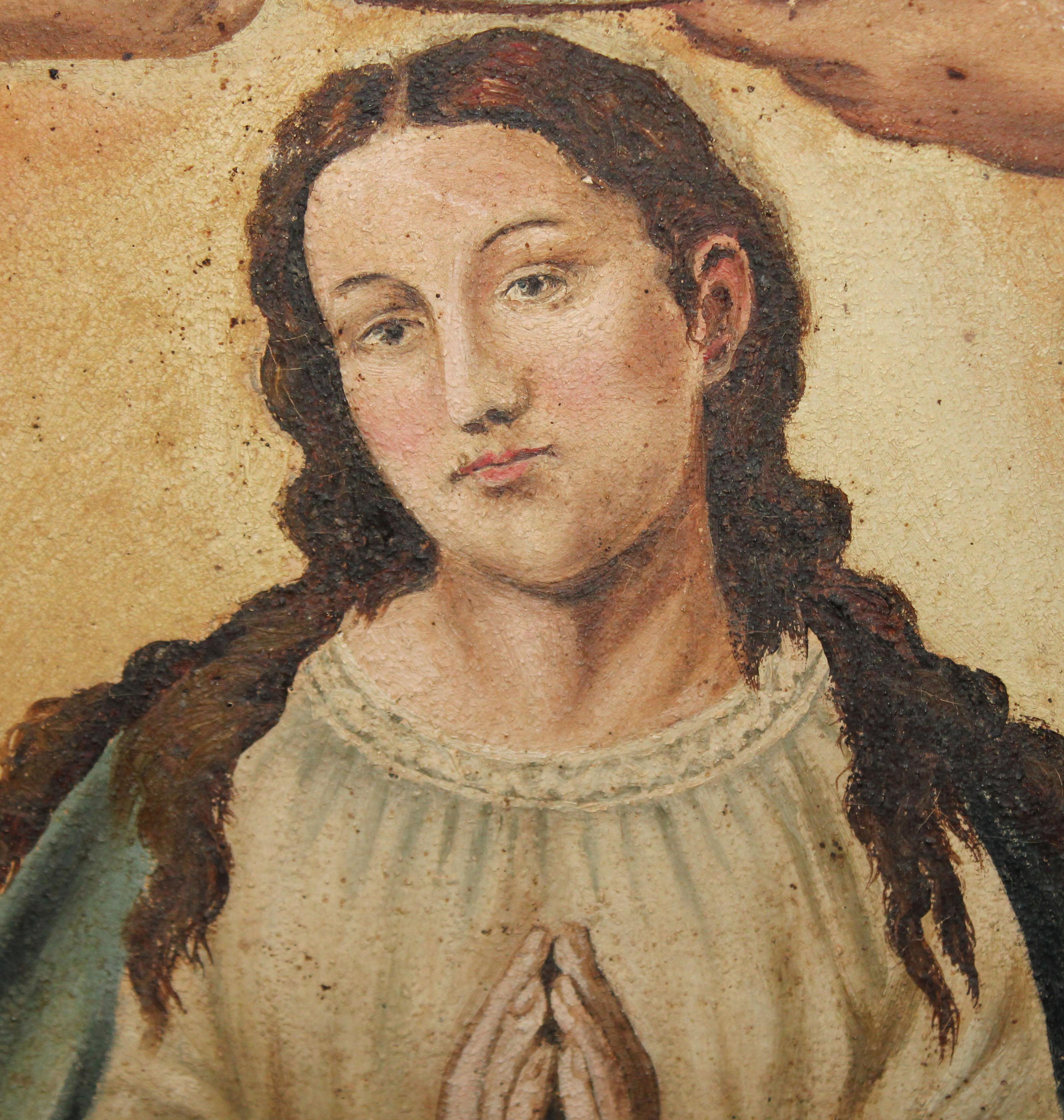 Escuela Valenciana (XVIII), tras Juan de Juanes - Inmaculada Concepción im Angebot 6