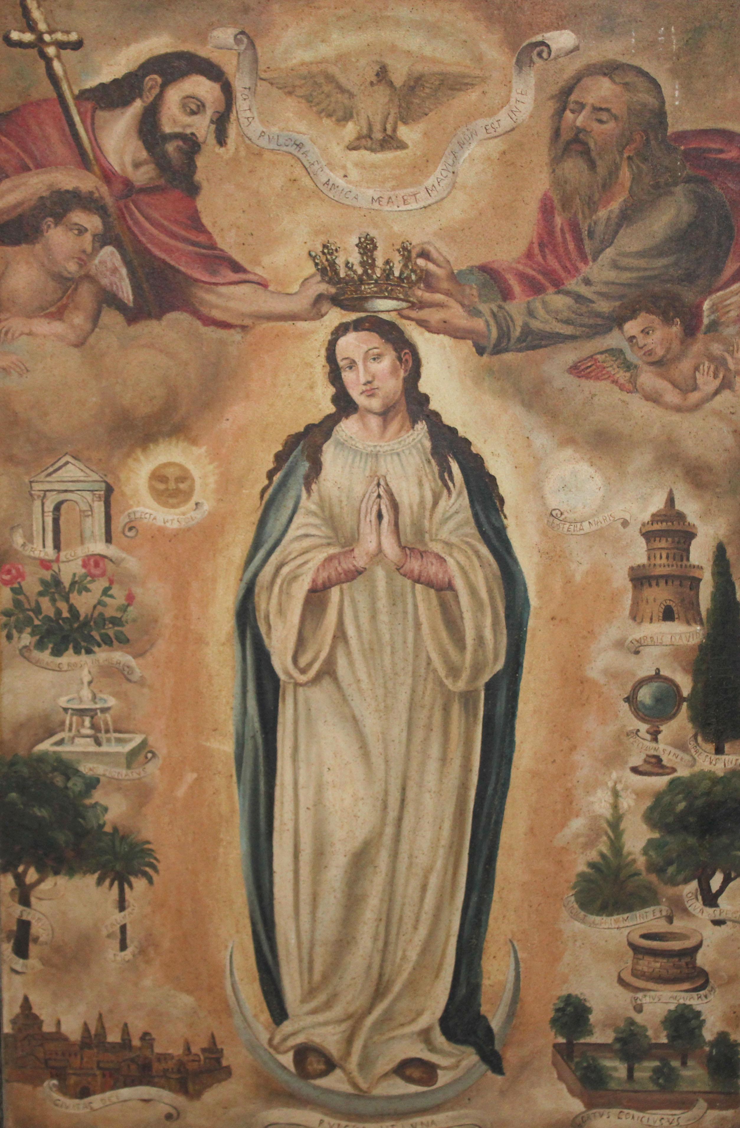 Escuela Valenciana (XVIII), tras Juan de Juanes - Inmaculada Concepción – Painting von Unknown
