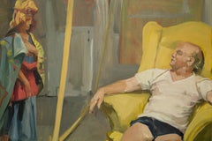 "Esther Before the King" Biblical Scene in Contemporary Setting, Drama, Colors