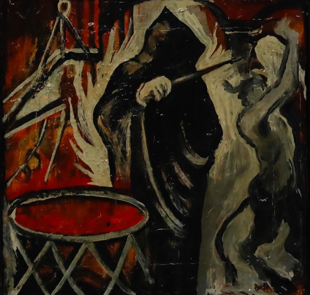 Estrella Carmona Ronzon (1962-2011) - 1991 Olio, Procesos Geológicos - Painting di Unknown