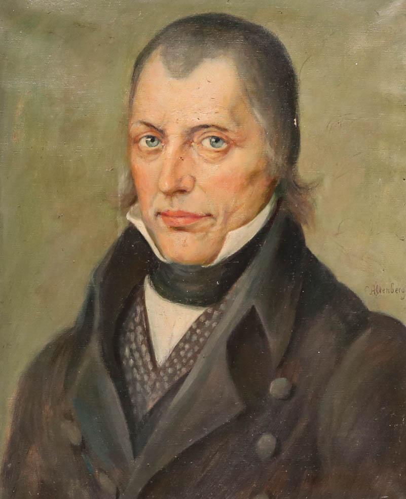 Eugen Altenberg (1886-1965) - Huile du début du 20e siècle, Portrait d'un gentleman - Painting de Unknown