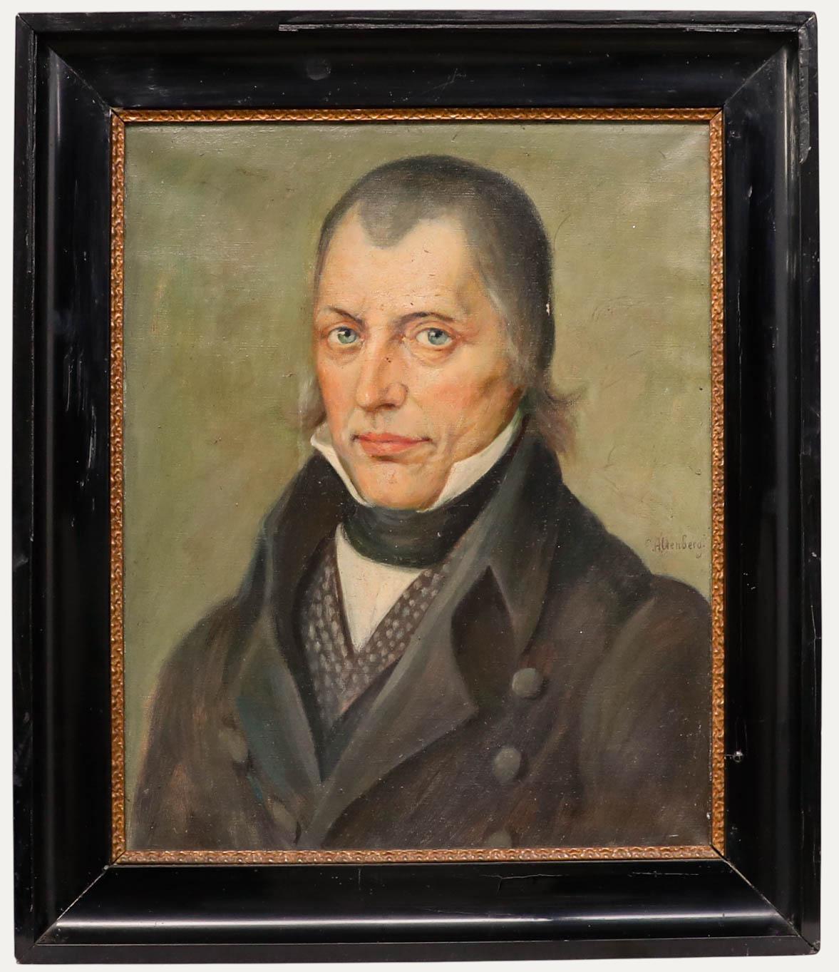 Eugen Altenberg (1886-1965) - Frühes 20. Jahrhundert Öl, Porträt eines Gentleman