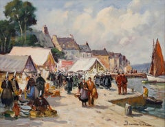 Eugene Demester (1914-1984) - Mid 20th Century Oil, Loctudy, France