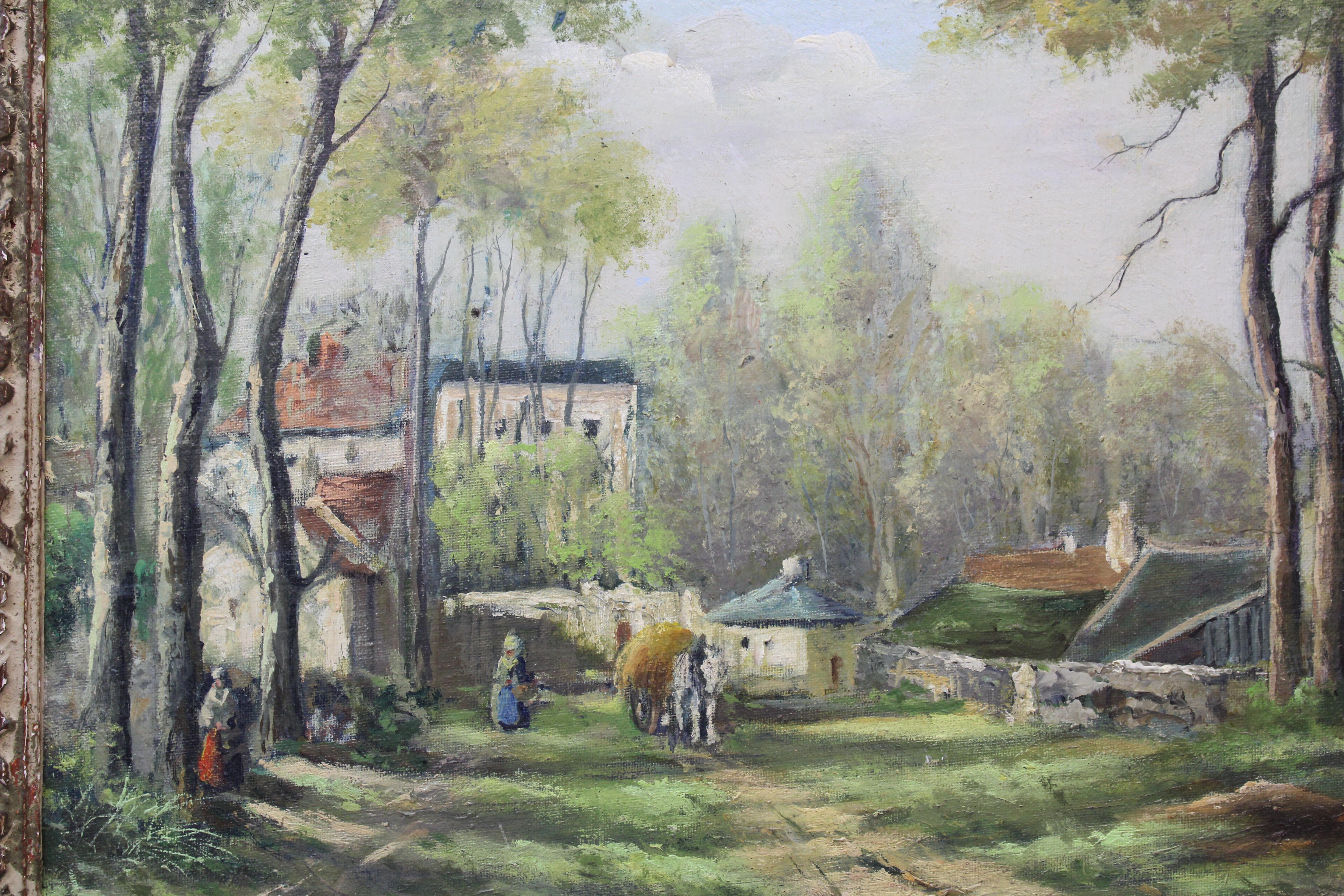 Scena di campagna europea - Painting di Unknown
