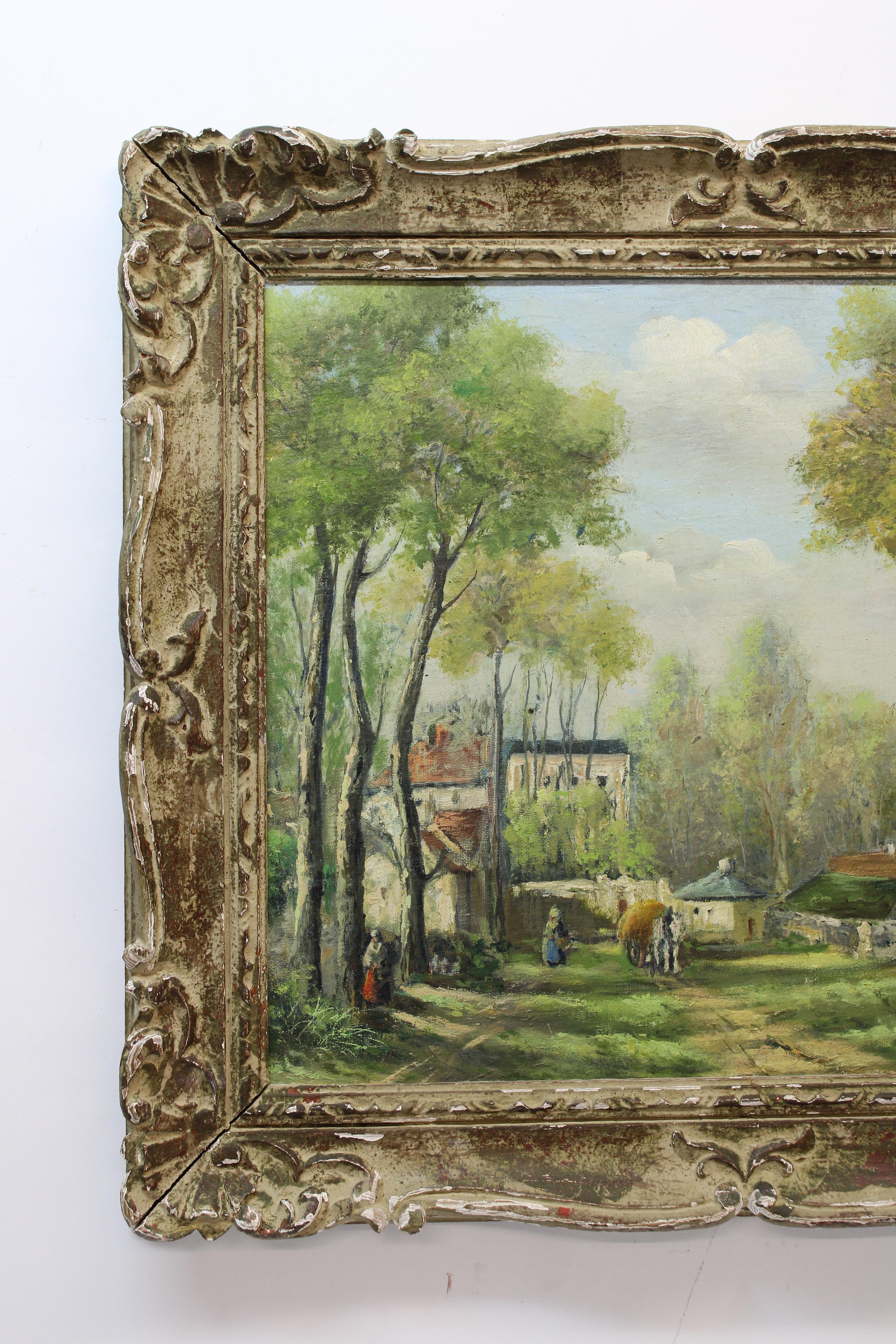 C. XX secolo

Scena di campagna europea / Olio su tavola  ( NO firma visibile )