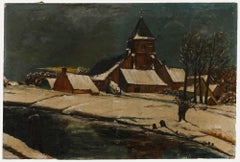 European Early 20th Century Oil - Dark Winter