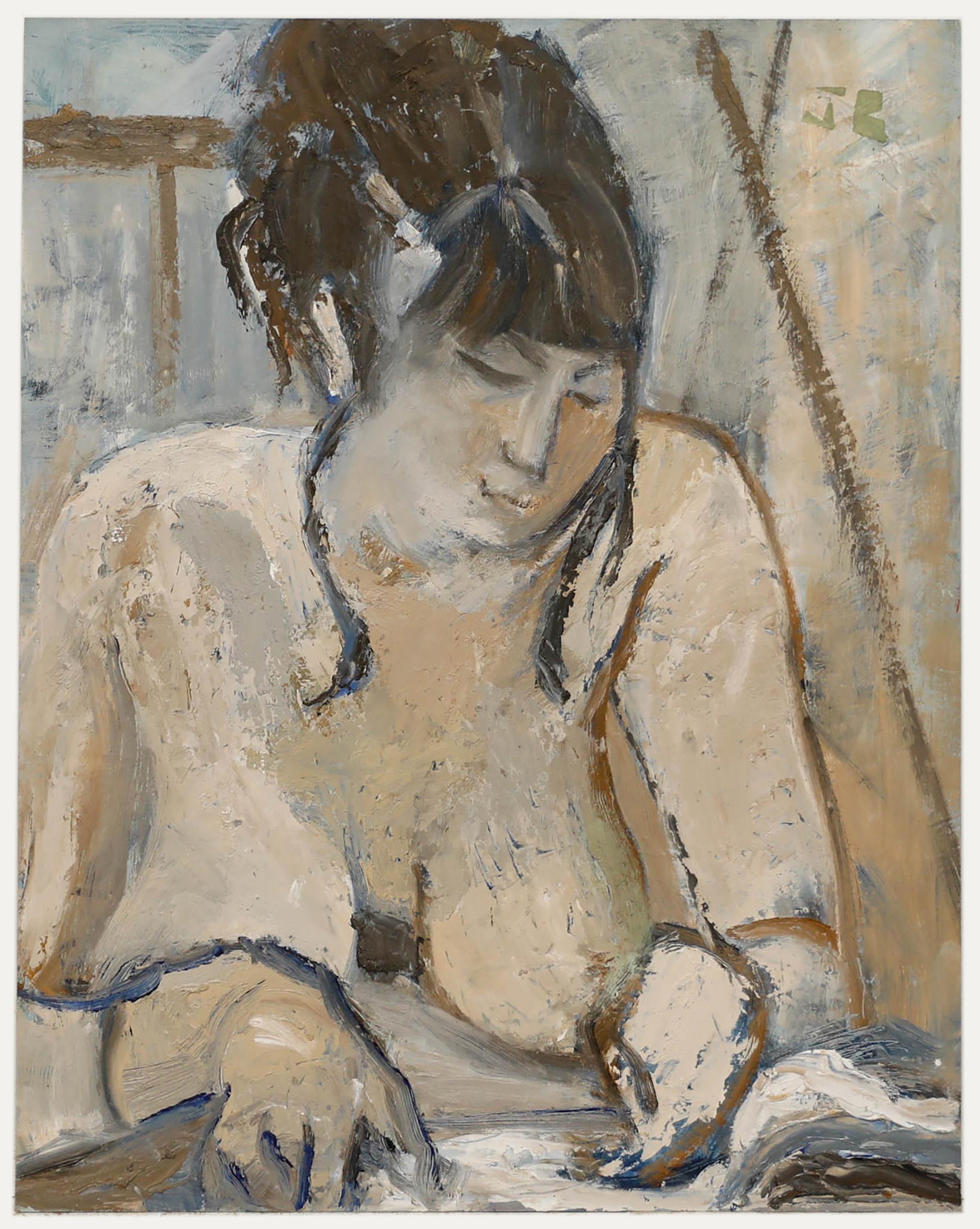 Unknown Nude Painting - European School 20th Century Oil - Female Nude