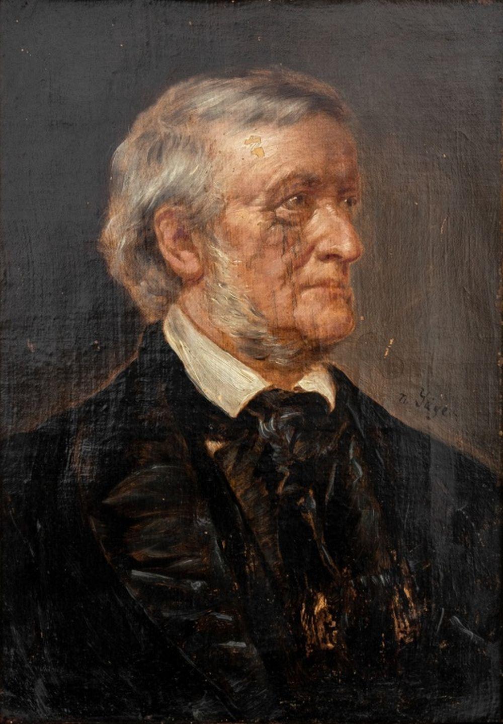 European School, Composer Portraits, 2 - Painting by Unknown