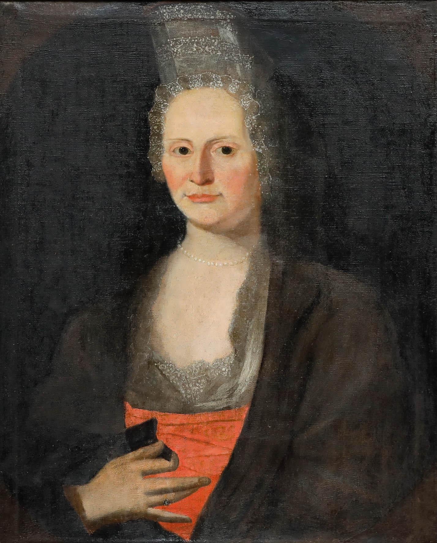 European School Early 19th Century Oil - Portrait of a Noblewoman - Painting by Unknown