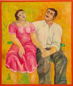Homme et femme de l'école européenne