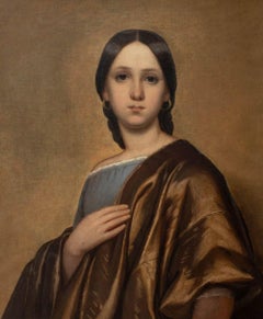 European School Portrait of a Woman, Oil on Canvas, 19th Century