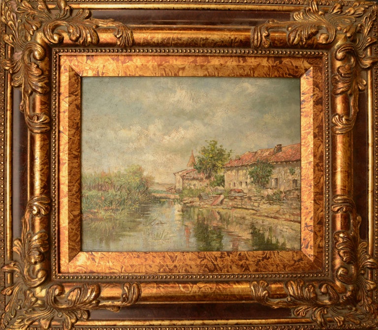 Unknown European Village on Canal at 1stDibs
