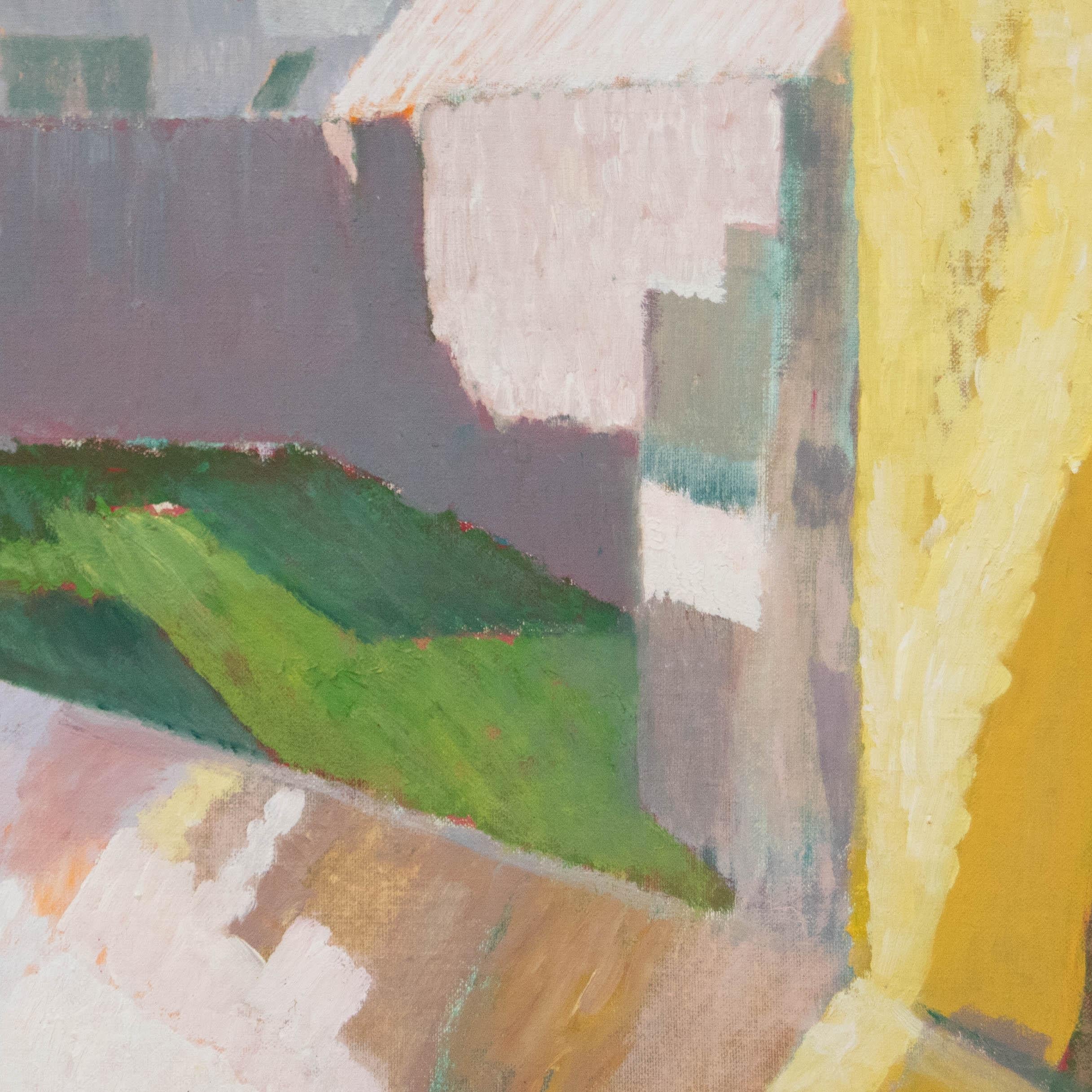 Ewart Johns (1923-2013) - Olio del XX secolo, Riflessi - Abstract Painting Marrone di Unknown