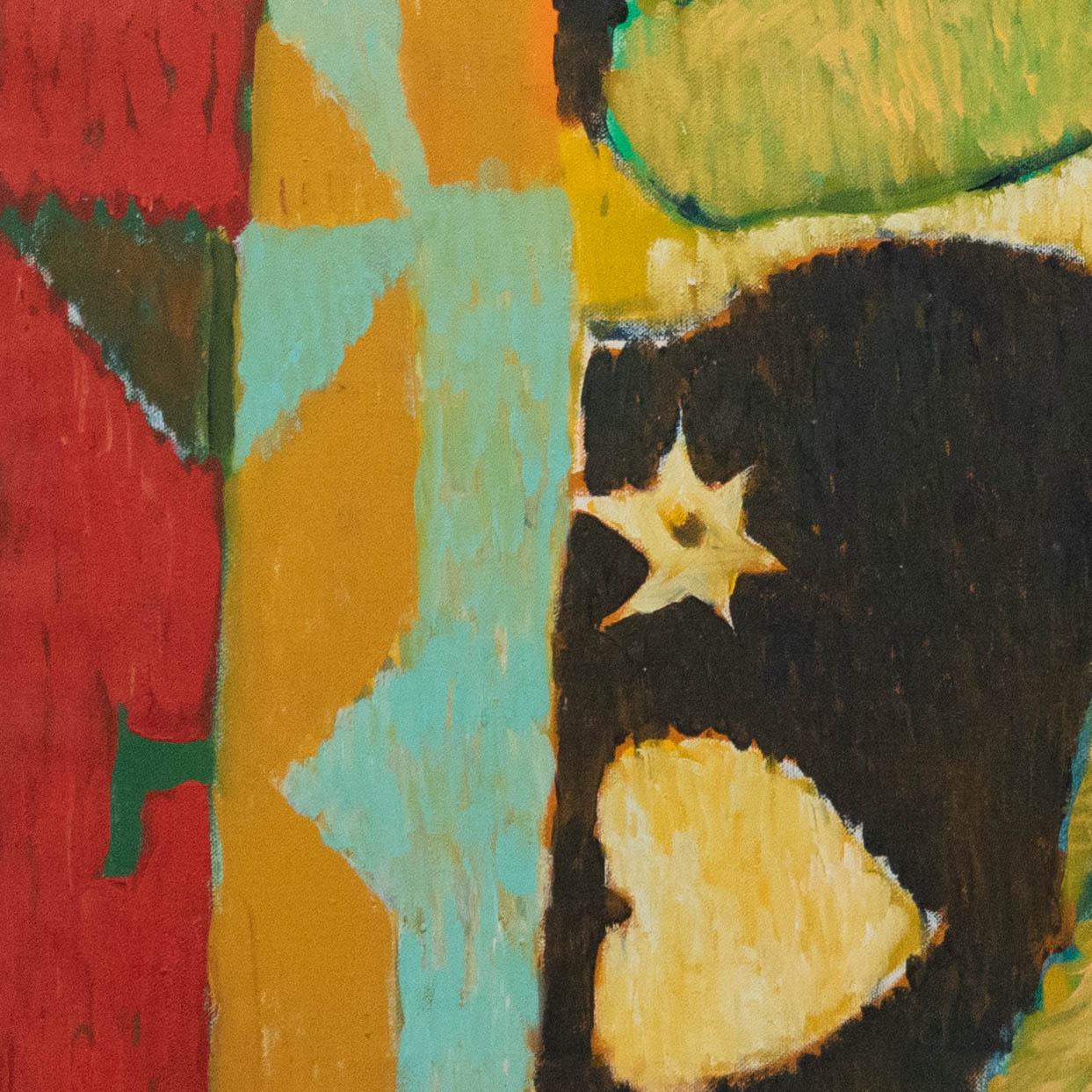 Signed to the lower right. Inscribed with title and date to the reverse of the canvas. On canvas.