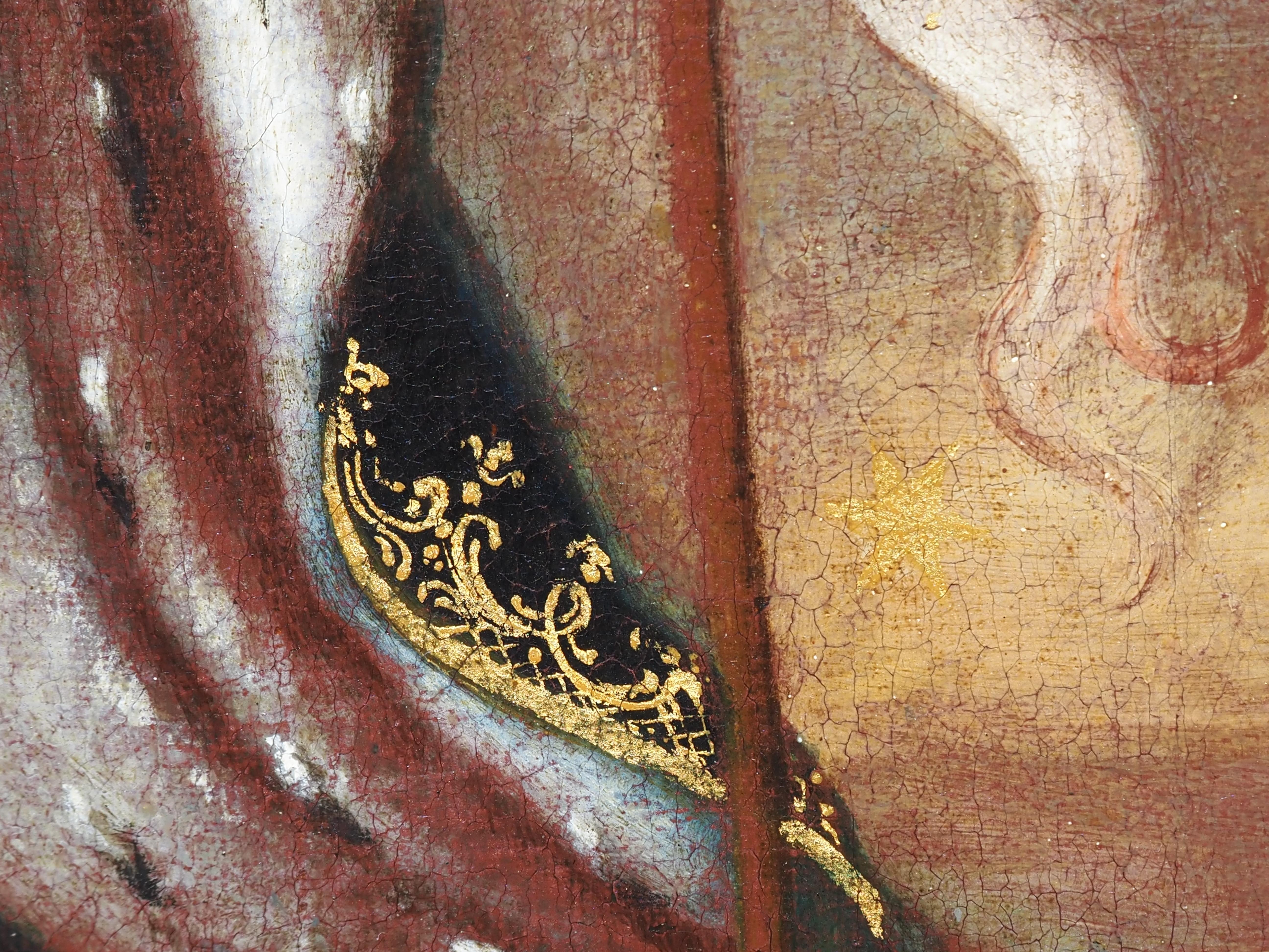 Représentation exceptionnelle et rare de la Vierge Noire en tant que Sancta Maria de Pace en vente 6