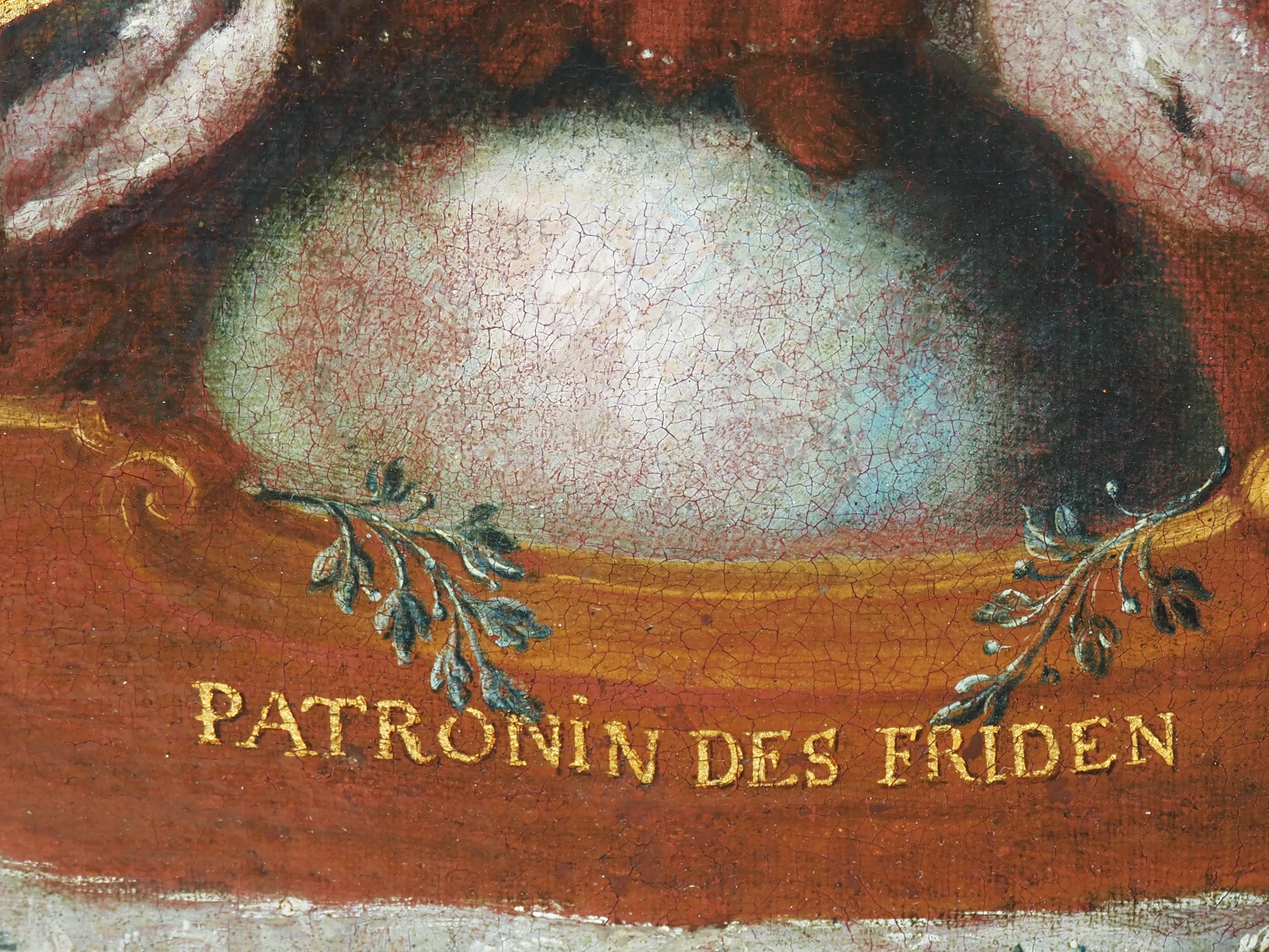 Représentation exceptionnelle et rare de la Vierge Noire en tant que Sancta Maria de Pace en vente 2