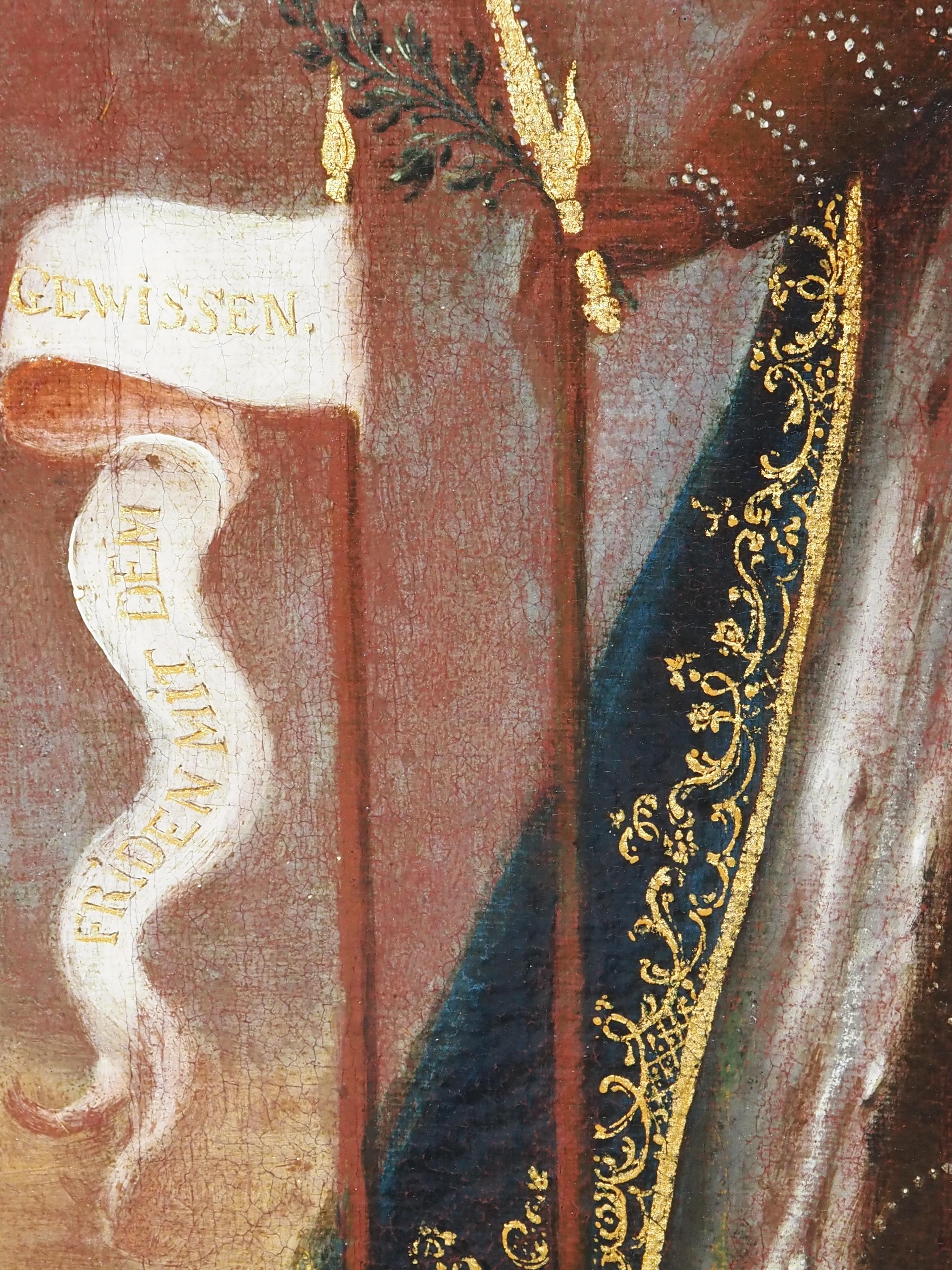 Représentation exceptionnelle et rare de la Vierge Noire en tant que Sancta Maria de Pace en vente 4