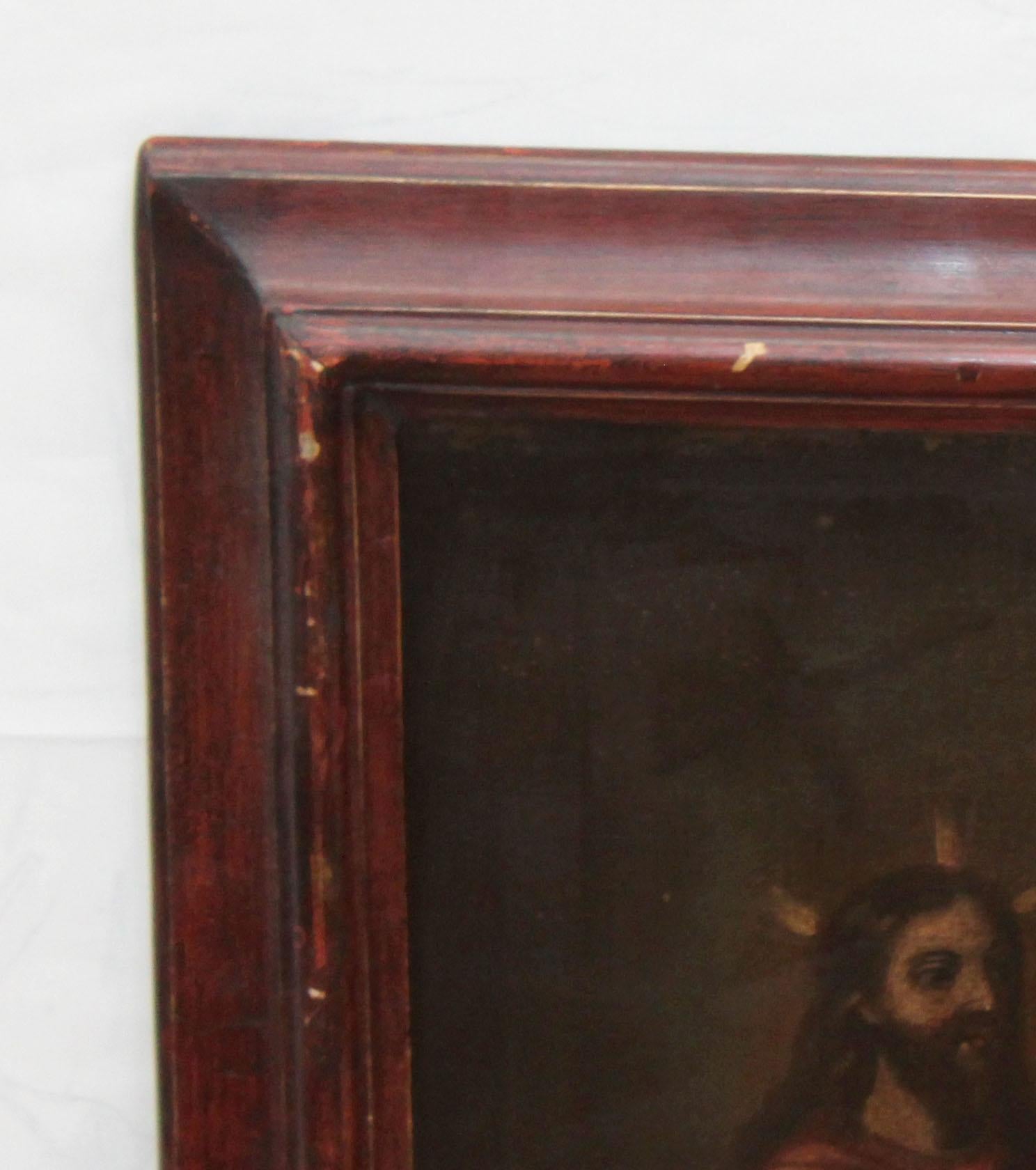 Escuela española (XVIII) -  La coronación de la virgen - Óleo sobre tela en venta 7
