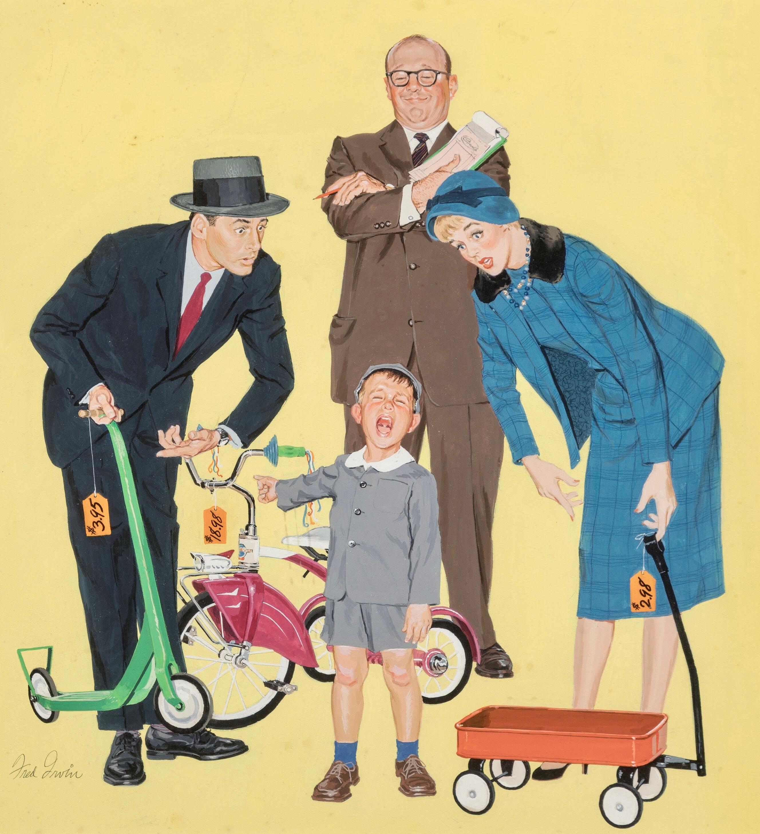 Teurer Geschmack, American Weekly Cover (Abstrakter Expressionismus), Painting, von Unknown