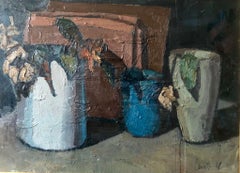 Expressionism Still Life Italian School 20th Century Oil on Panel