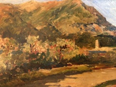 Expressionist Coastal Landscape Italian School 20th Century Oil on Panel