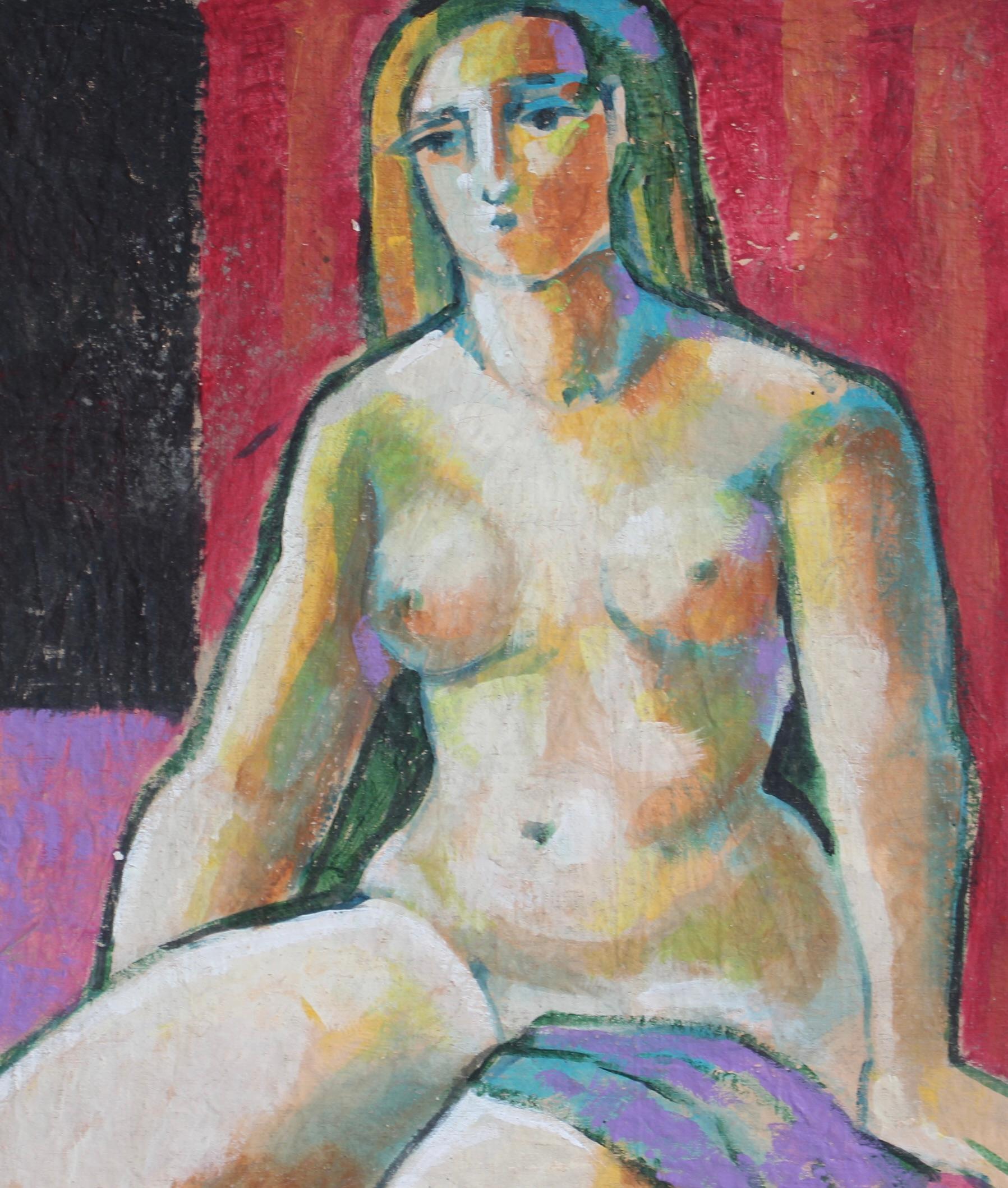 Expressions in Bloom: Portraits from the 20th Century IV - Florentine School - Modern Painting by Unknown