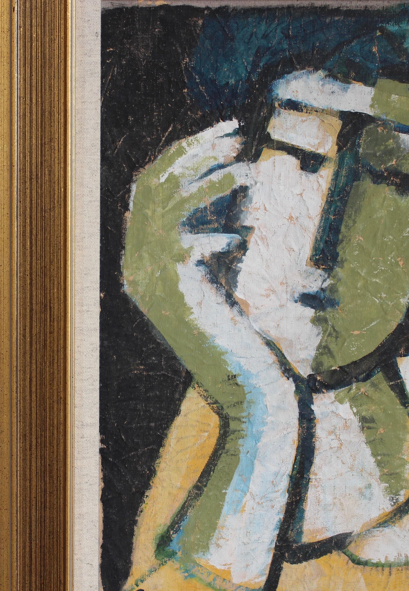 Expressions in Bloom: Portraits from the 20th Century VI - Florentine School - Modern Painting by Unknown