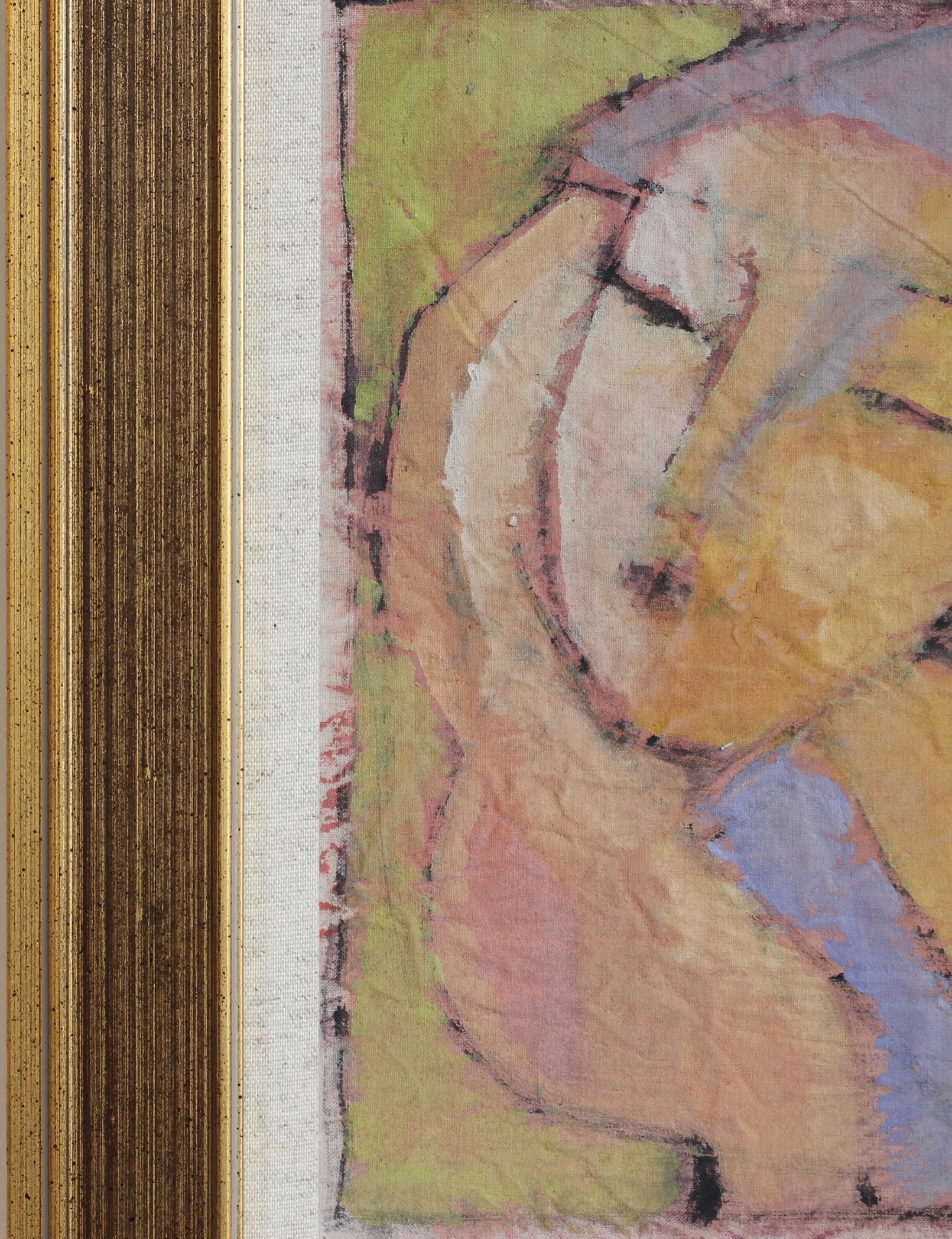 Expressions in Bloom: Portraits from the 20th Century VII - Florentine School - Brown Abstract Painting by Unknown