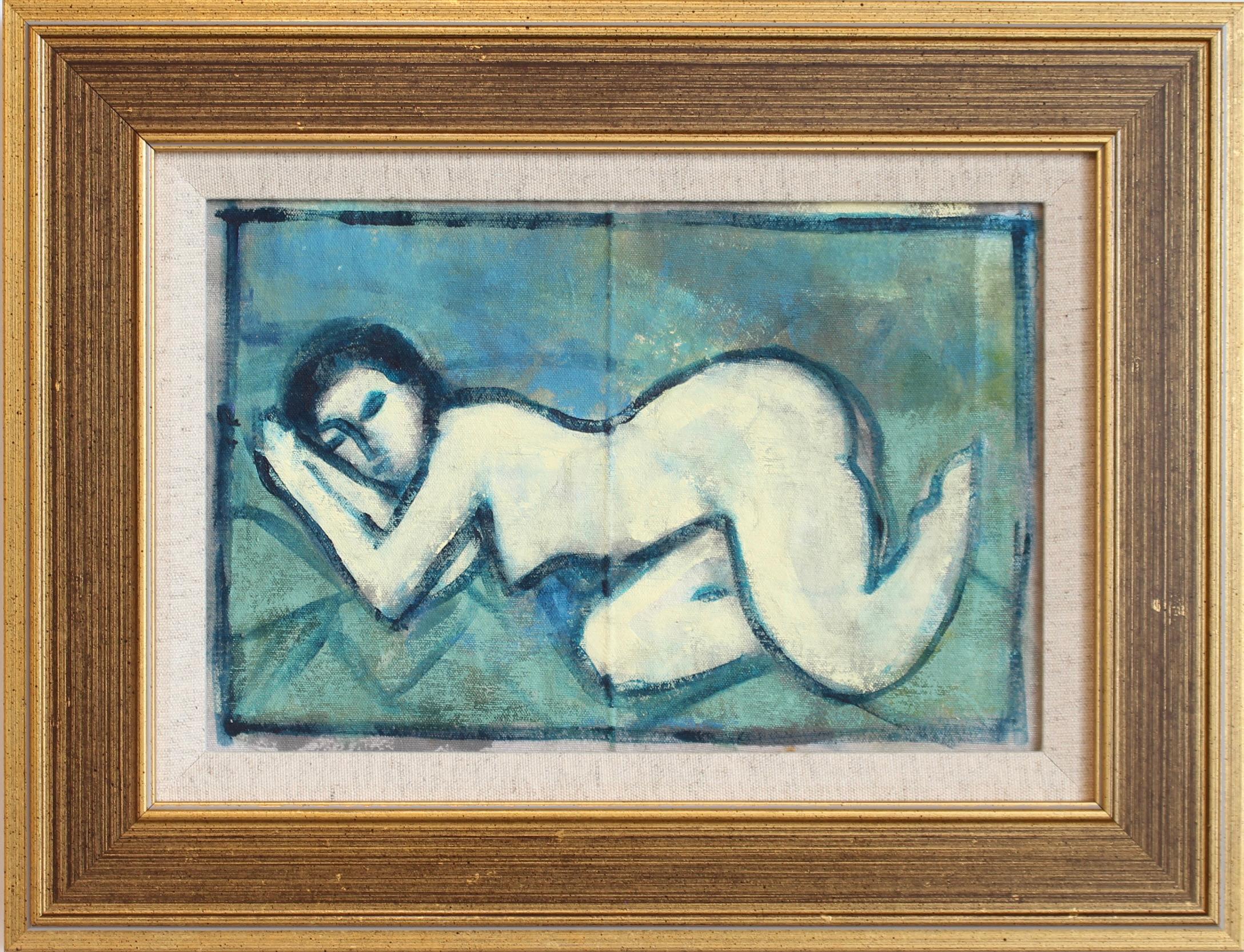 Unknown Abstract Painting - Expressions in Bloom: Portraits from the 20th Century X - Florentine School