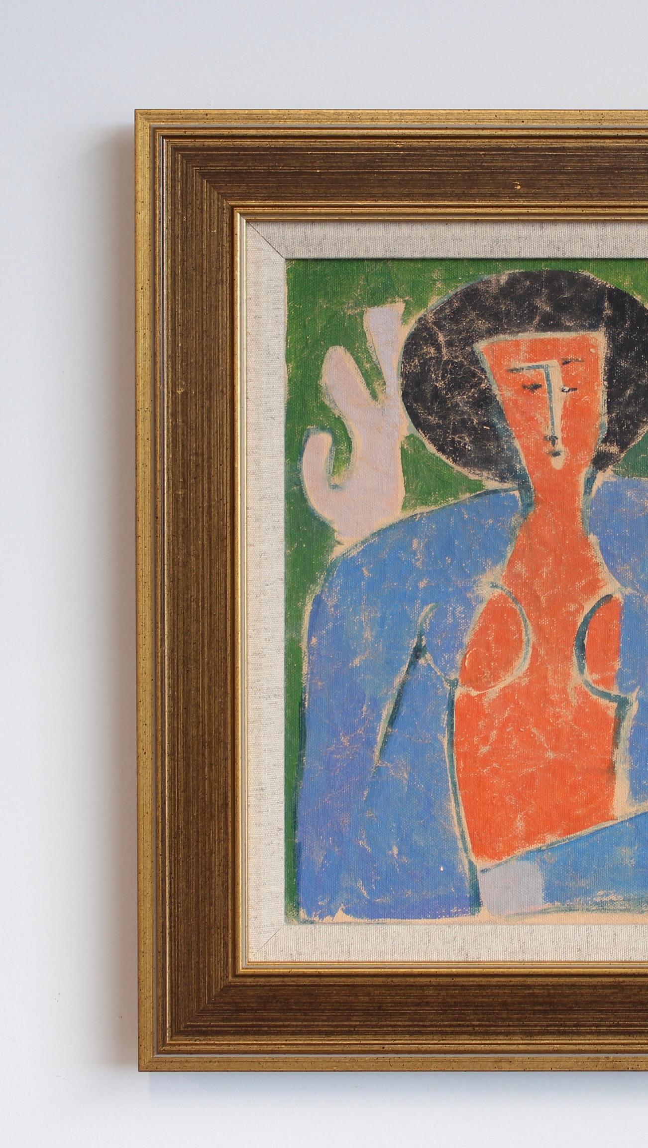 Expressions in Bloom: Portraits from the 20th Century XII - Florentine School - Modern Painting by Unknown