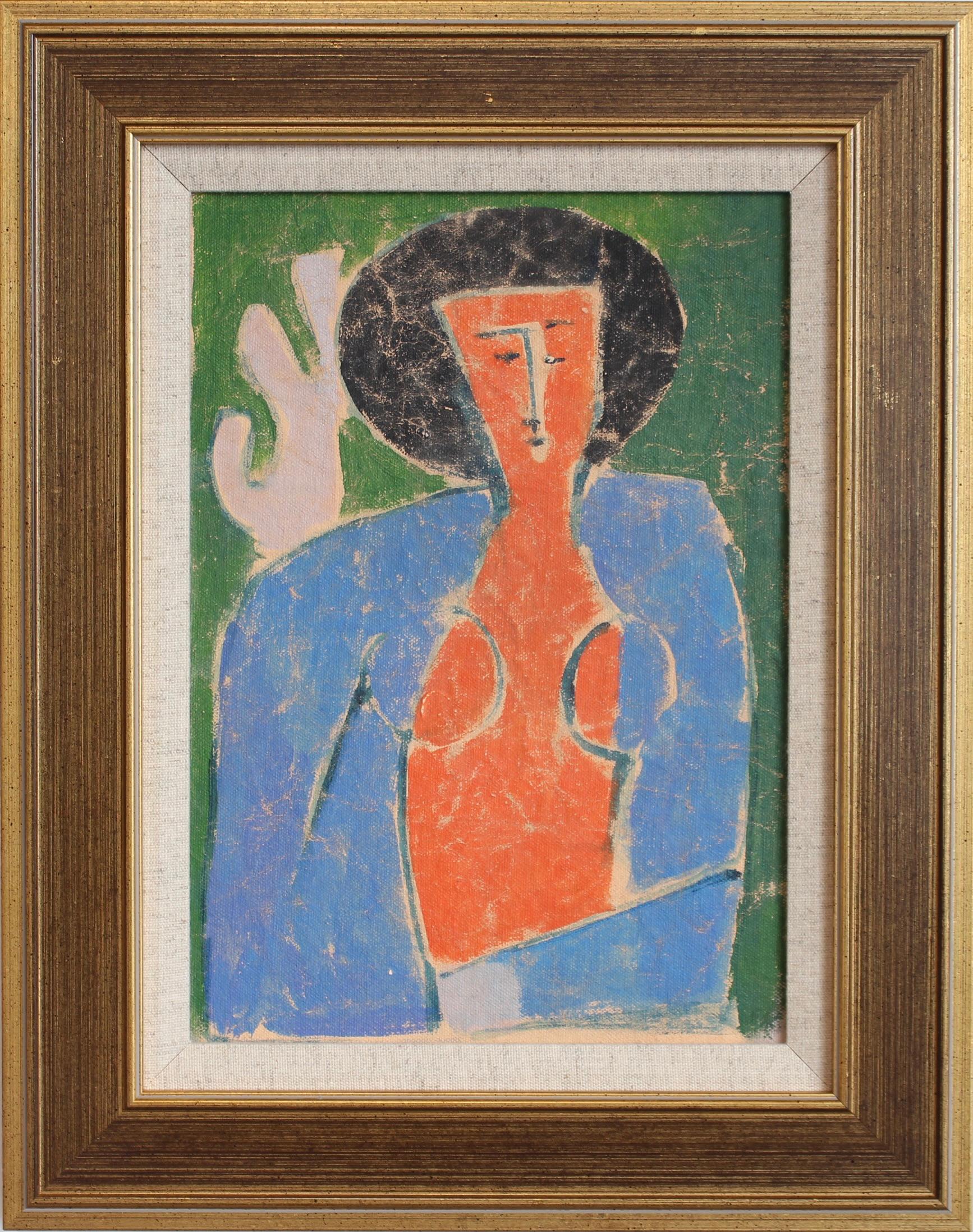 Unknown Abstract Painting - Expressions in Bloom: Portraits from the 20th Century XII - Florentine School