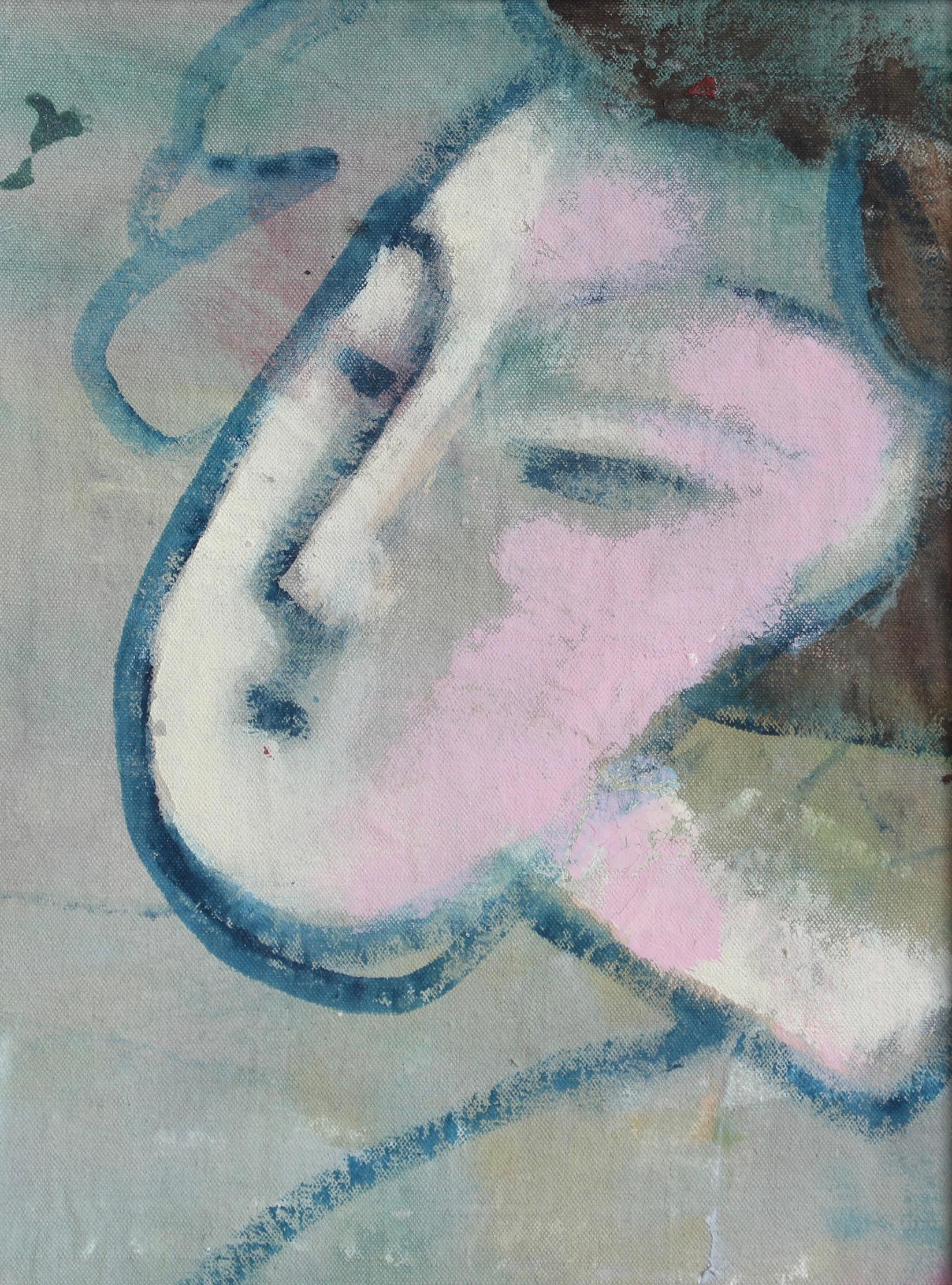 Expressions in Bloom: Portraits from the 20th Century XIV - Florentine School - Brown Portrait Painting by Unknown