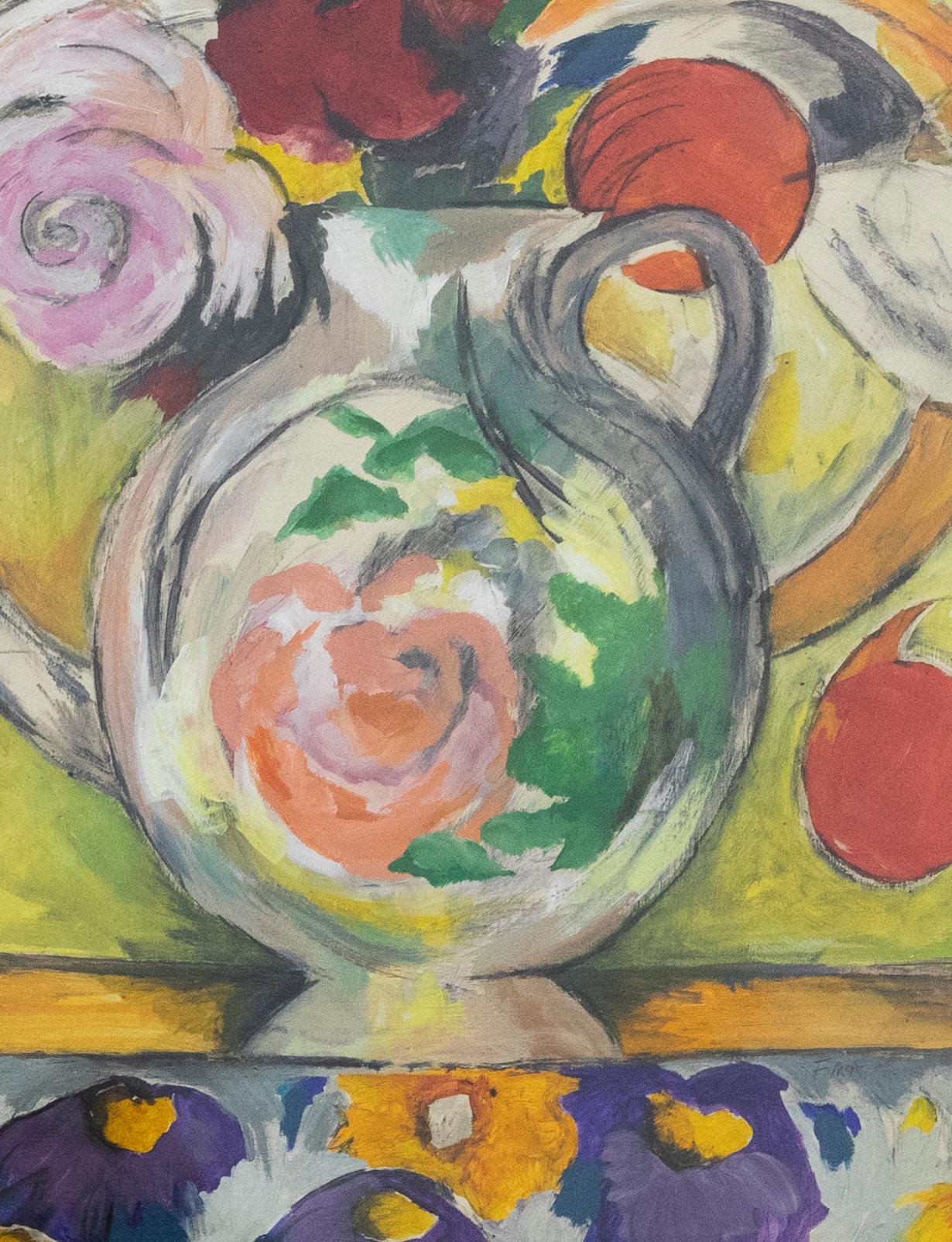 F. McA - Olio del XX secolo, Vaso estivo - Painting di Unknown