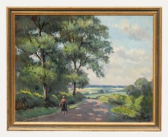 F. Stubbings  - 20th Century Oil, Path to the Village