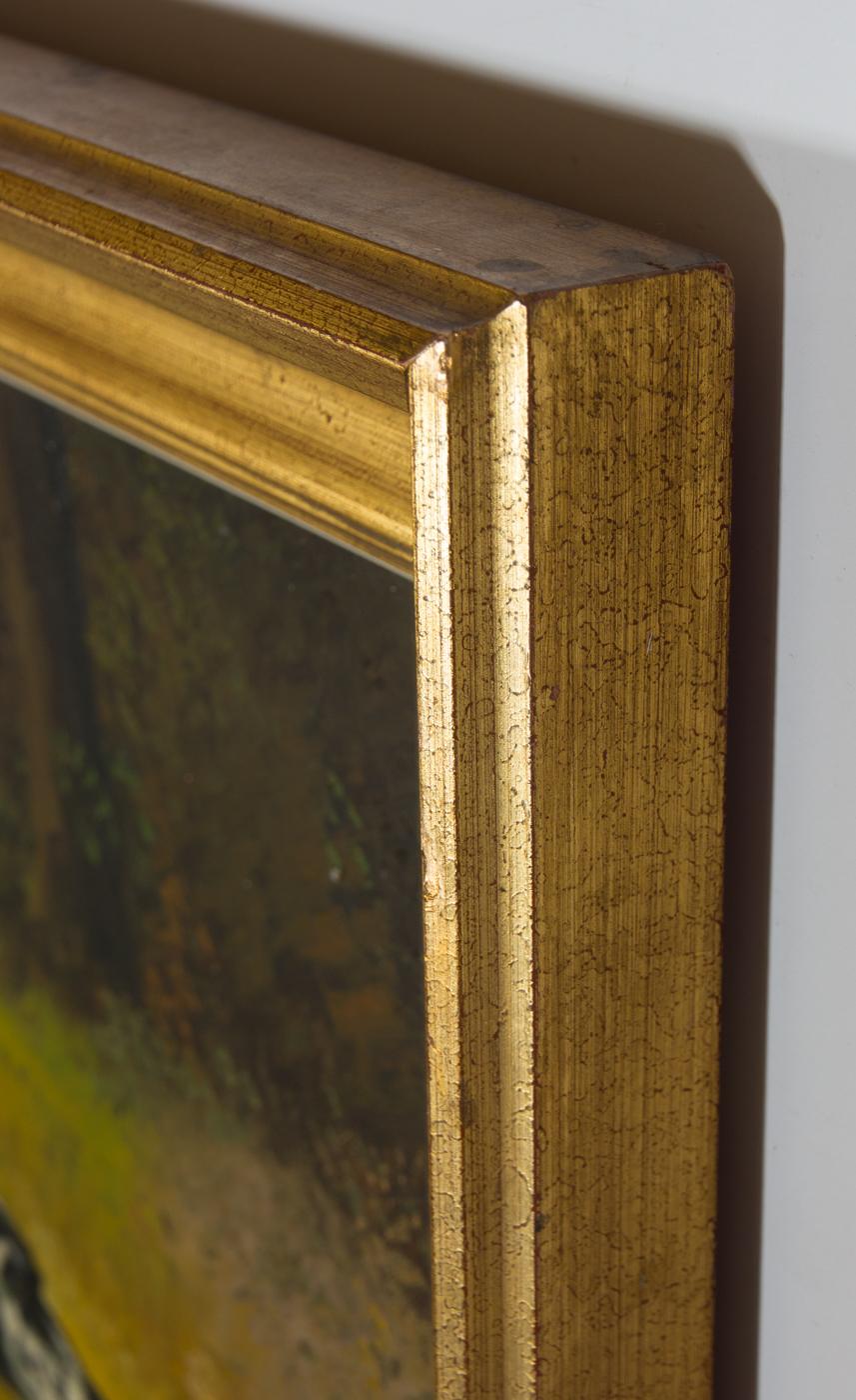 Well presented in a substantial gilt frame. Signed. On canvas on stretchers.
