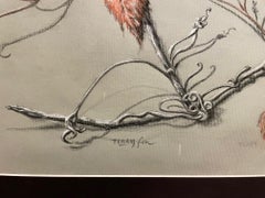 Bellezza d'autunno - Disegno a carboncino da Terry Futvoye