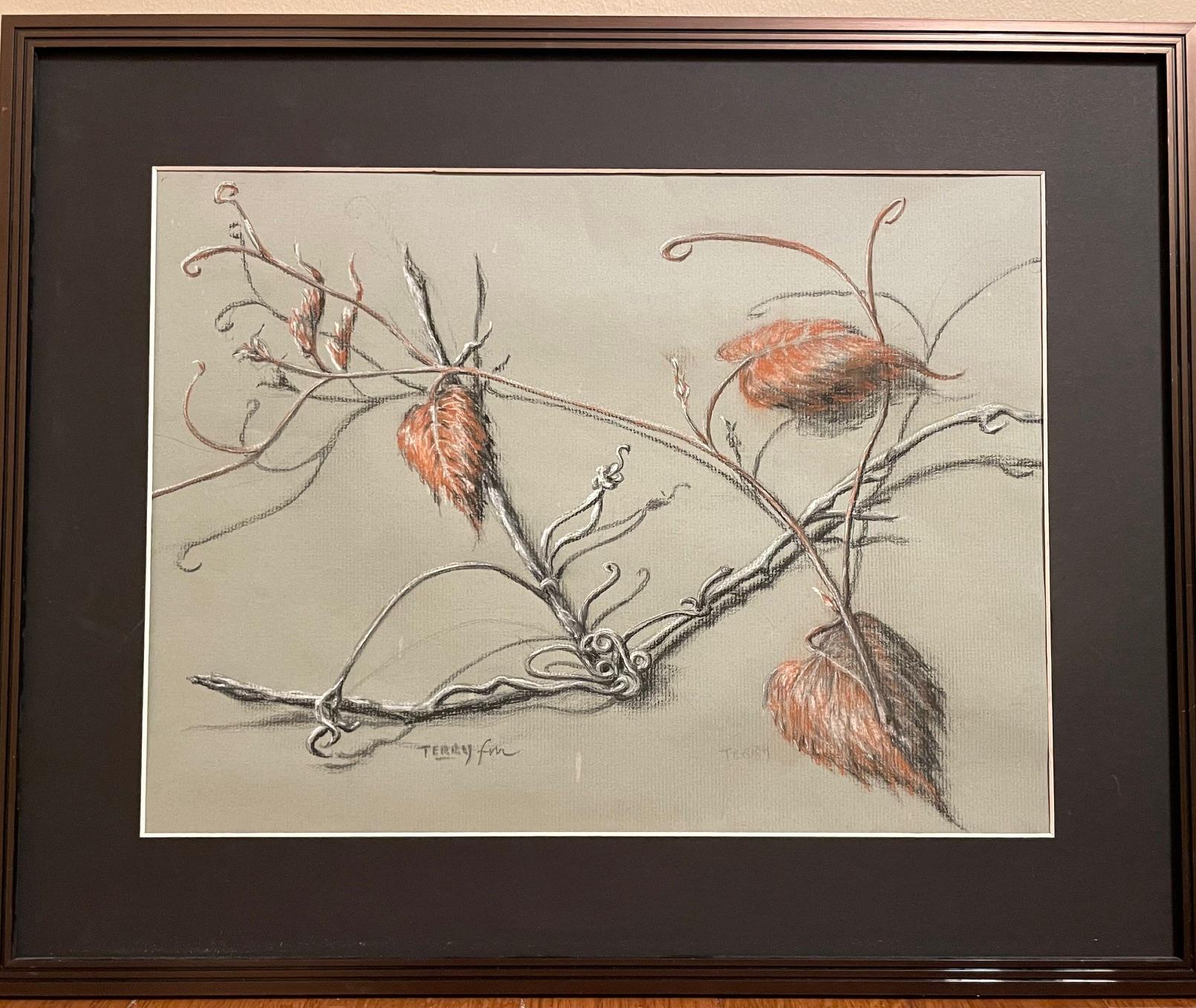 Fall Beauty   -    Charcoal drawing    by Terry Futvoye