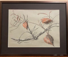 Vintage Fall Beauty   -    Charcoal drawing    by Terry Futvoye