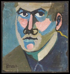Huile fauve du 20e siècle - Self-Portrait
