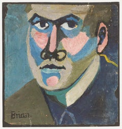 Huile fauve du 20e siècle - Self-Portrait