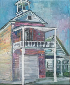 Mid Century Fauvist Gold Country Home Landscape