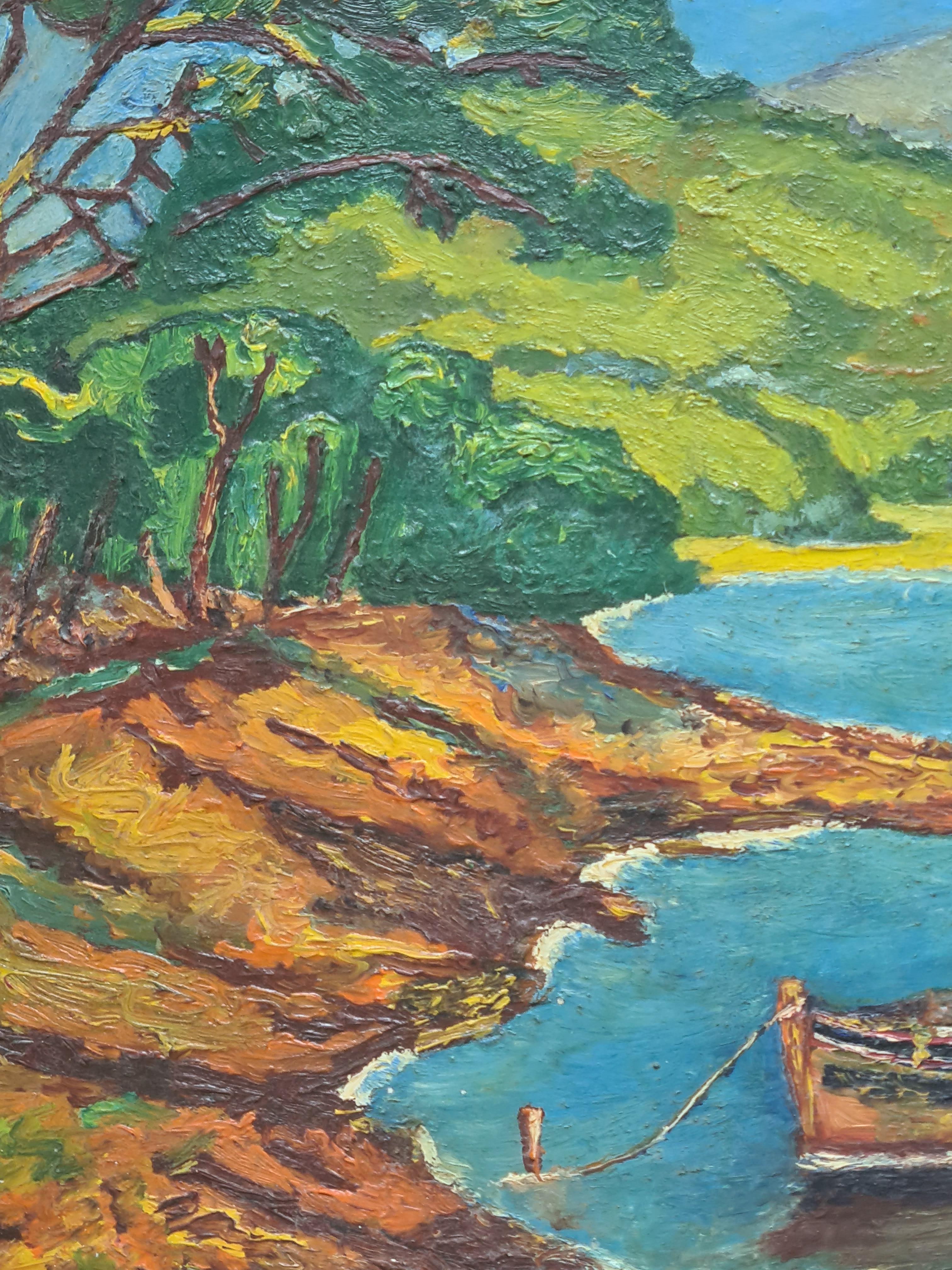 Fauvistische Meereslandschaft, Côte d'Azur im Angebot 2
