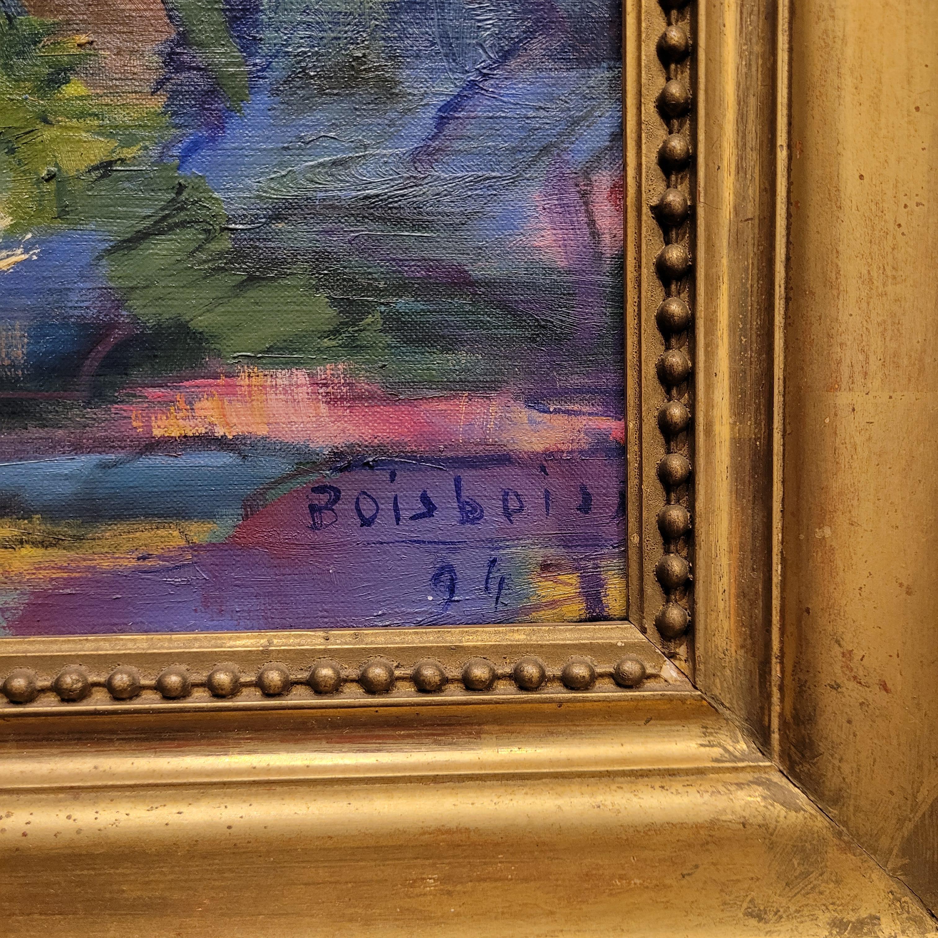 Fauvista  Paesaggio blu Monzal di Mathilde BoisBoissel fauvismo Francia in vendita 9